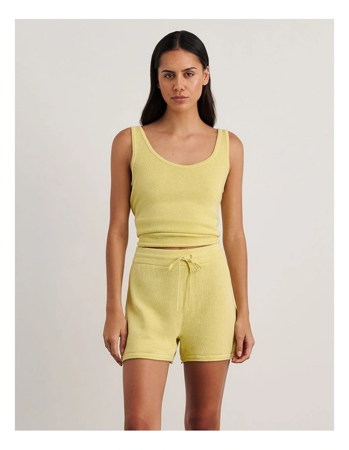 Brita Knit Tank in Yellow image 1