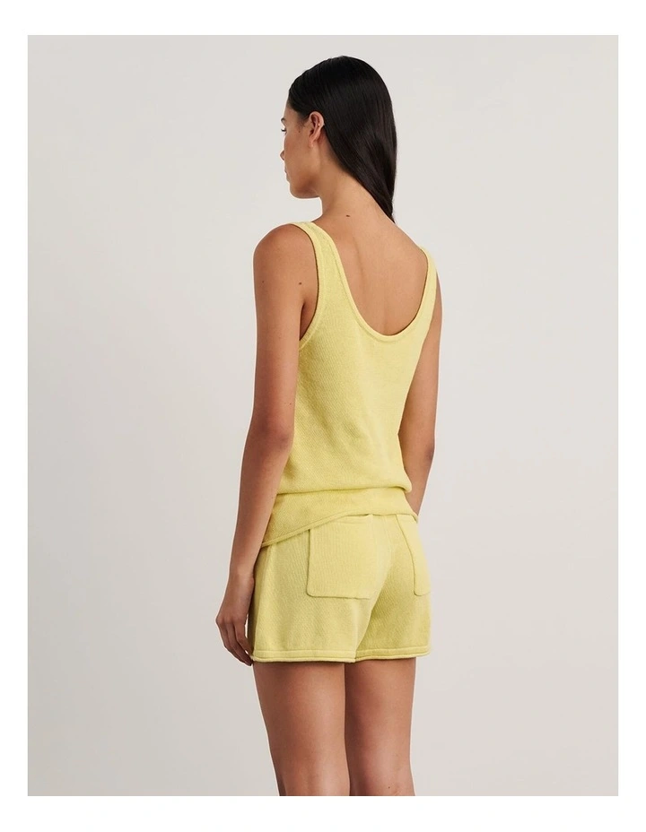 Brita Knit Tank in Yellow image 2