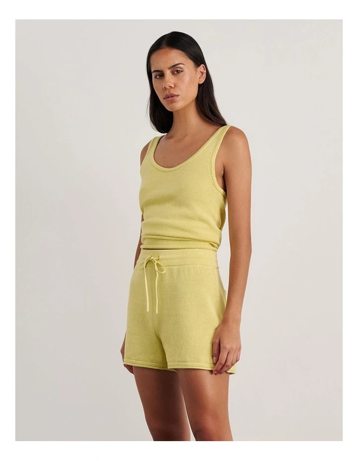 Brita Knit Tank in Yellow image 3