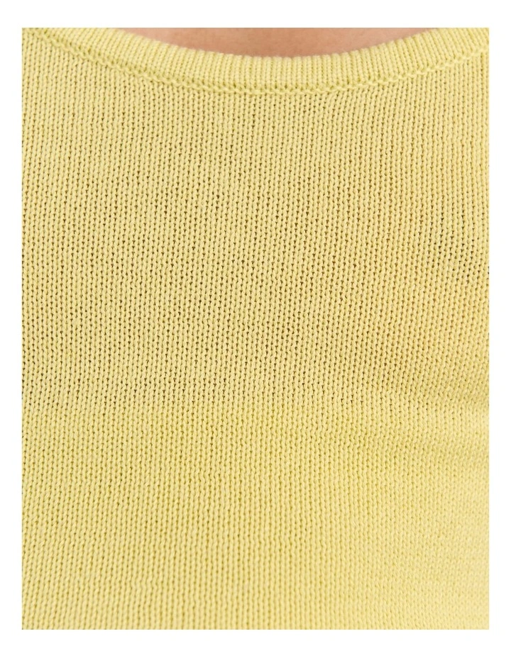 Brita Knit Tank in Yellow image 5