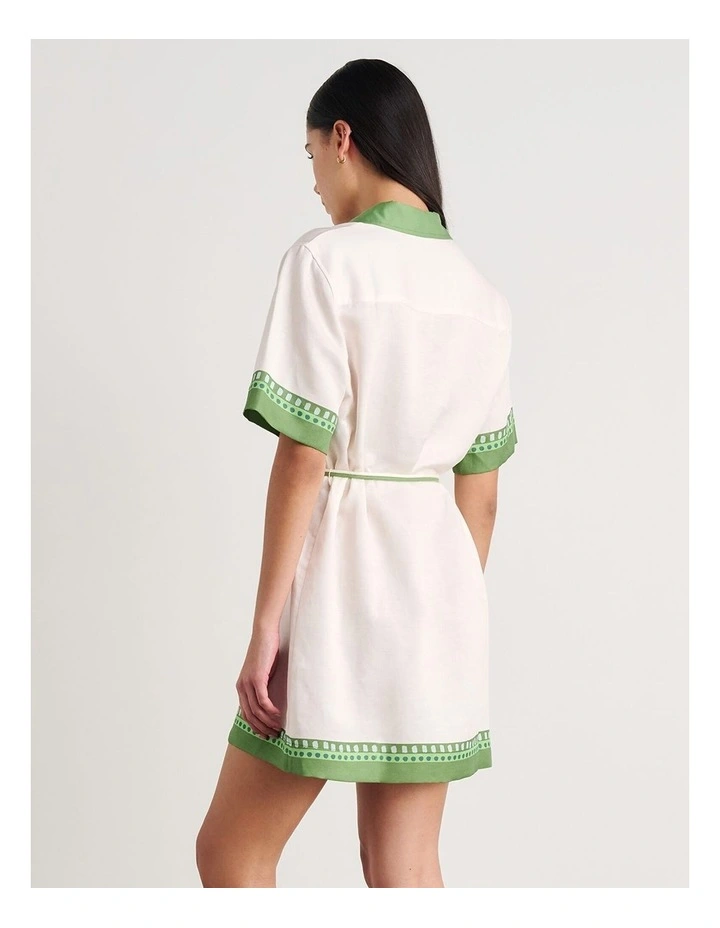 Sunlounger Mini Dress in Beige image 2