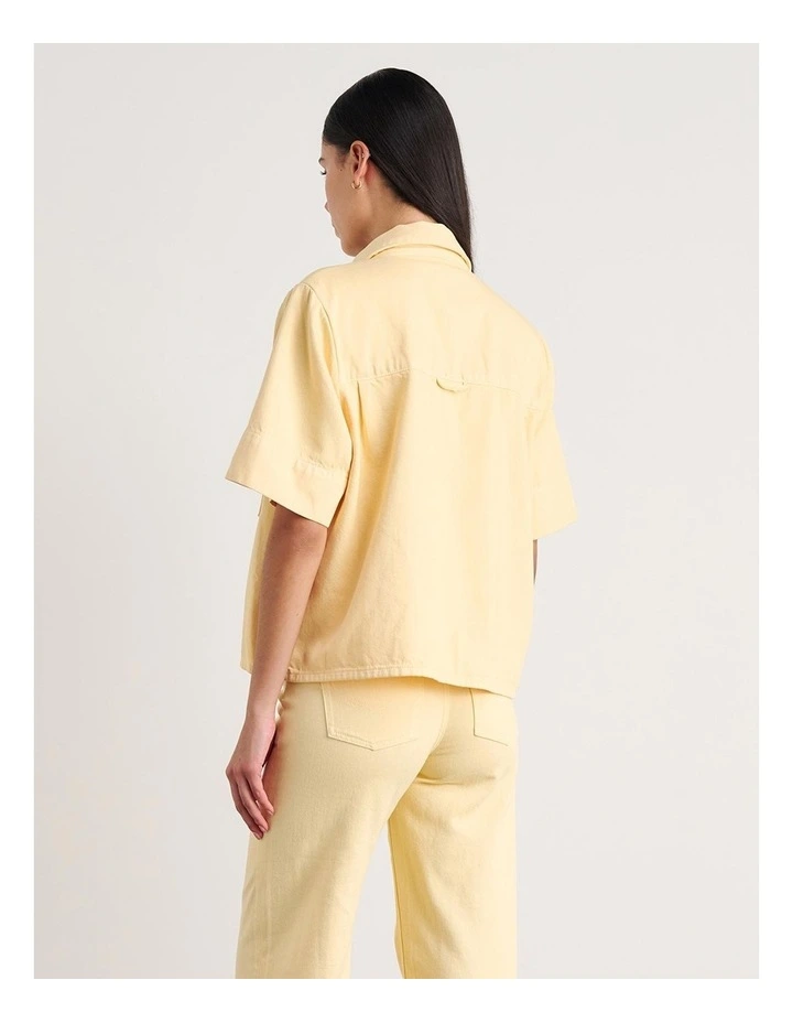 Loe Denim Shirt in Yellow image 2