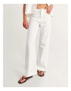 Carrie Slouch Jean in White
