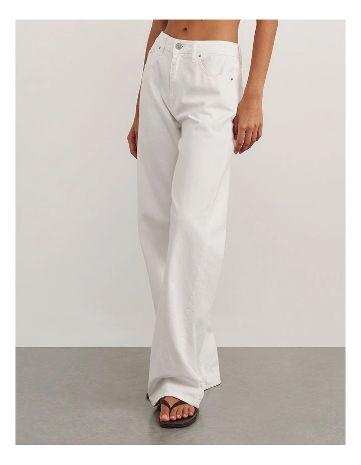 Carrie Slouch Jean in White image 3