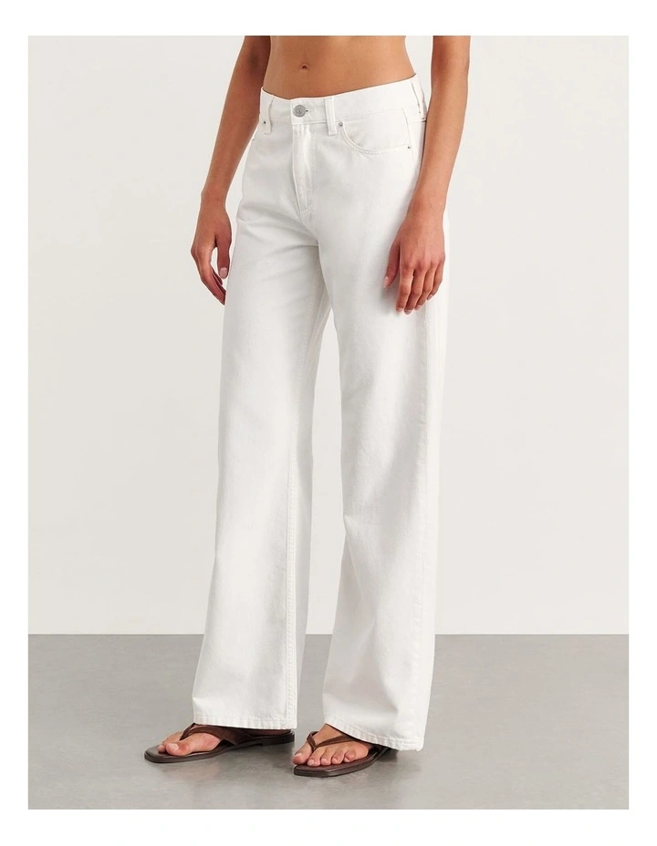 Carrie Slouch Jean in White image 3
