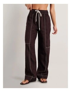Sabine Linen Relaxed Leg Pant