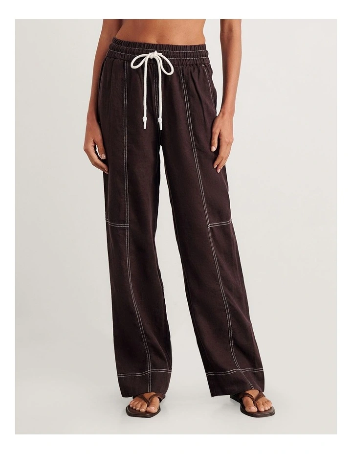Sabine Linen Relaxed Leg Pant image 1