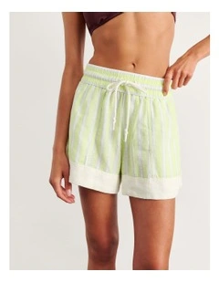 Gigi Stripe Pull On Short