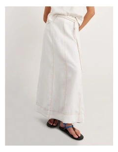 Sabine Linen Maxi Skirt