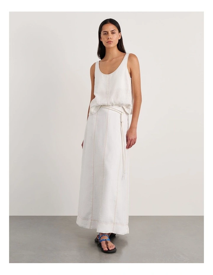 Sabine Linen Maxi Skirt image 4