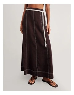 Sabine Linen Maxi Skirt