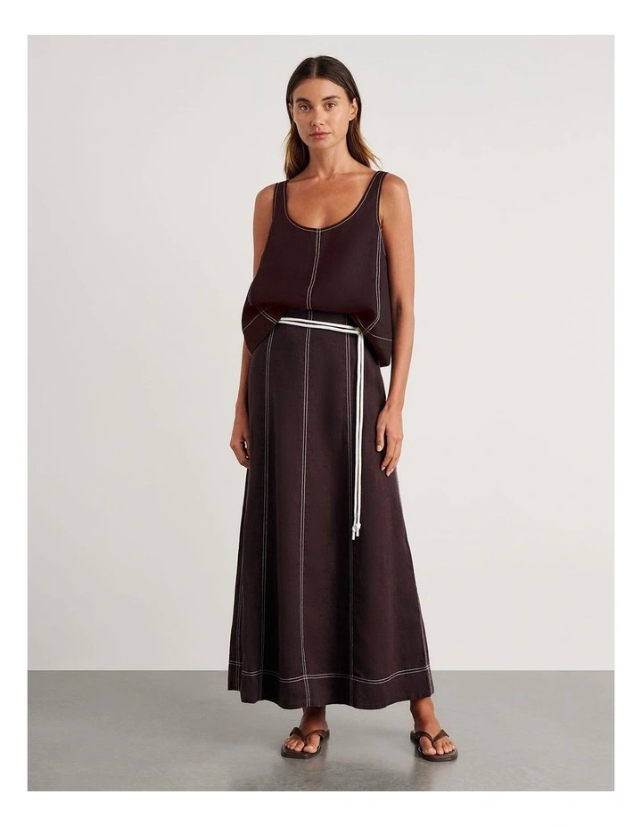 Sabine Linen Maxi Skirt image 3