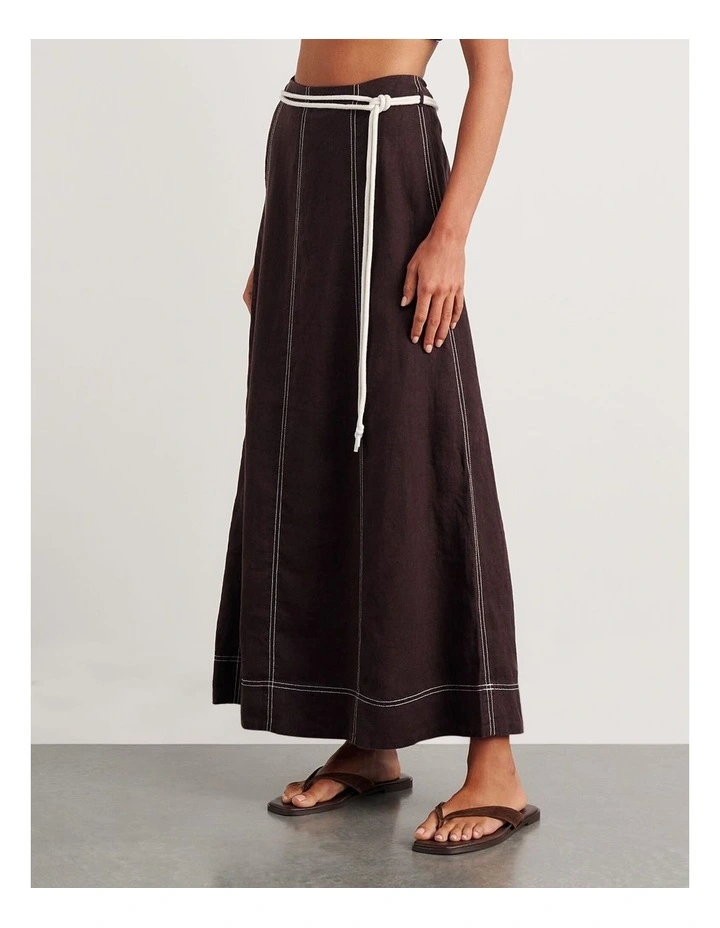 Sabine Linen Maxi Skirt image 5