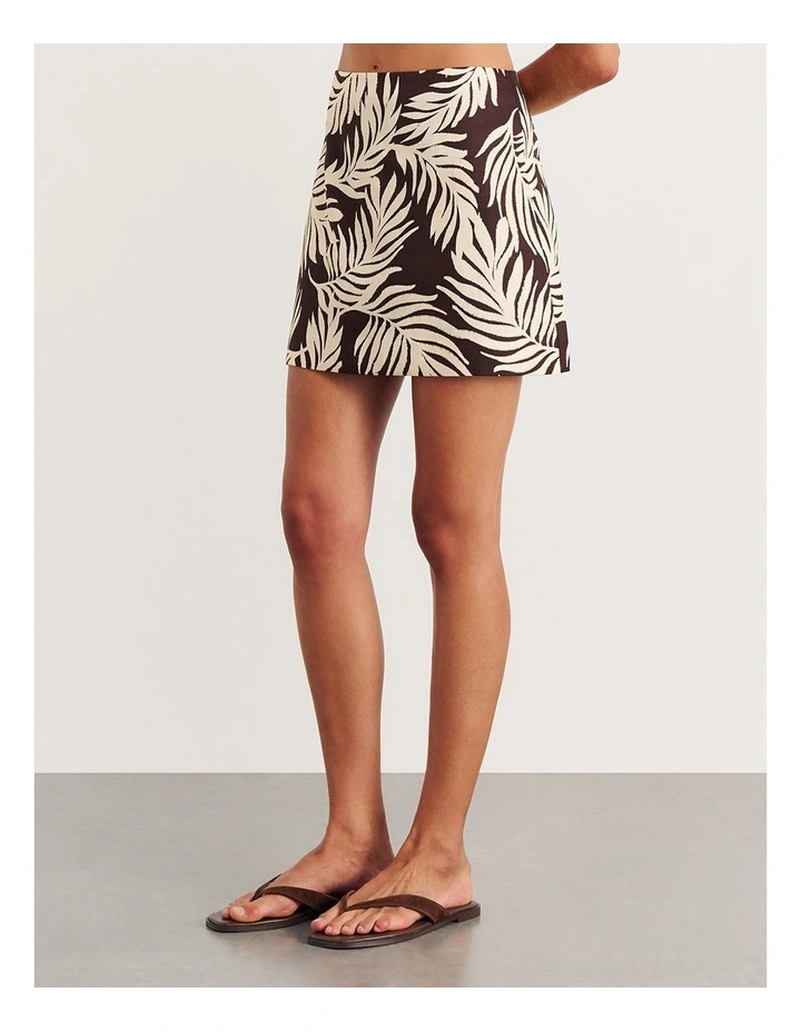 Roam Mini Skirt in Cream image 3