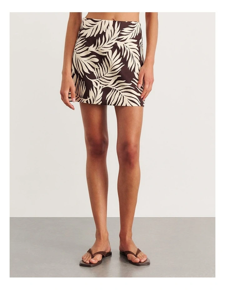 Roam Mini Skirt in Cream image 4