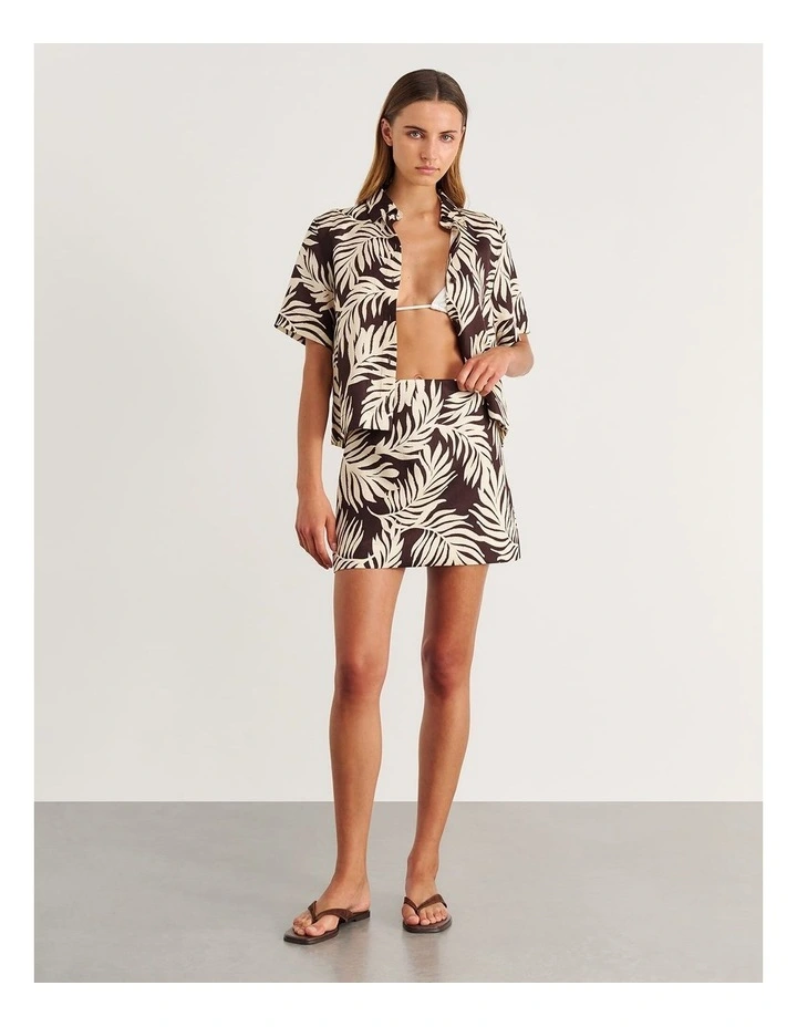 Roam Mini Skirt in Cream image 5