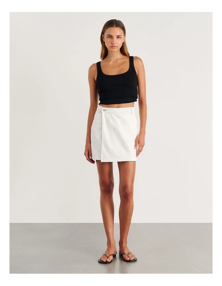Anais Mini Denim Wrap Skirt image 4