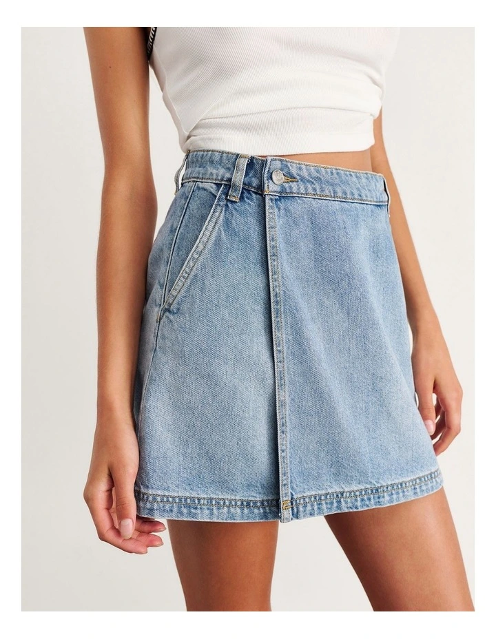 Anais Mini Denim Wrap Skirt image 5