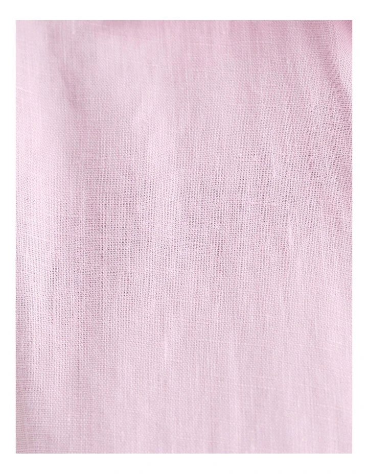 Gigi Linen Relaxed Shirt in Pink image 7
