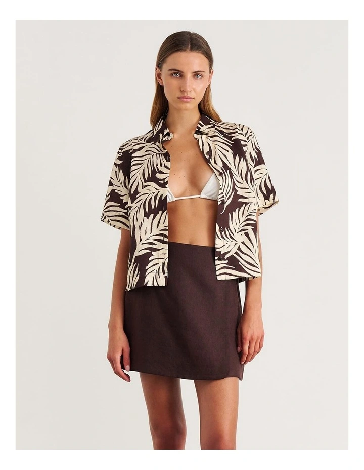 Roam Short Sleeve Shirt in Cream image 1