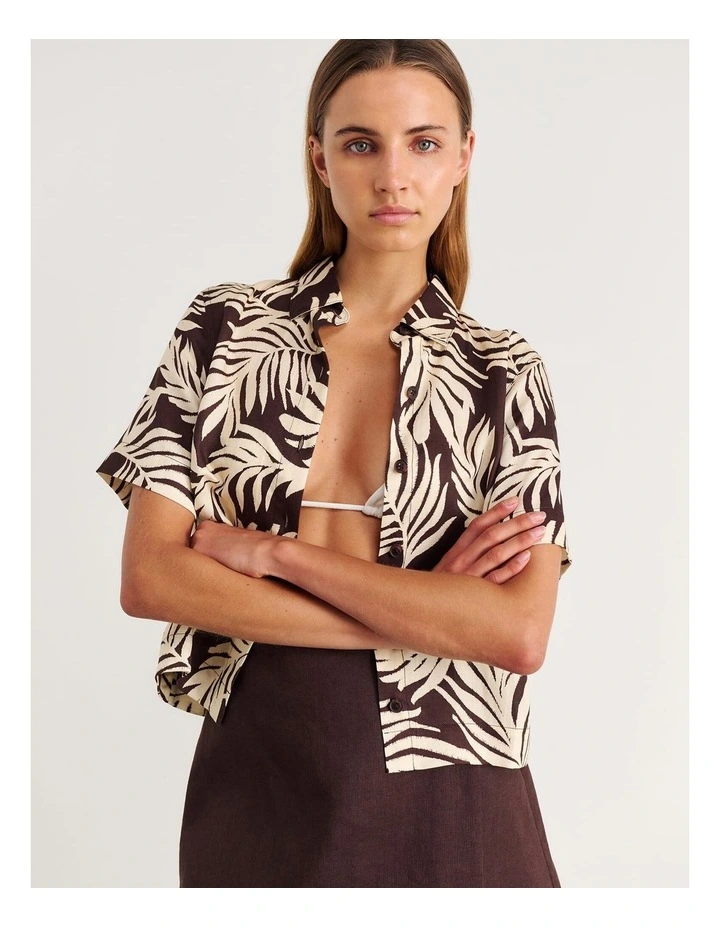 Roam Short Sleeve Shirt in Cream image 5