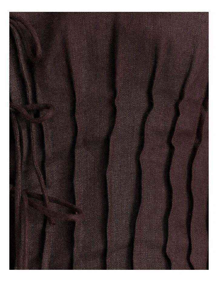 Delphine Pintuck Linen Blouse image 7