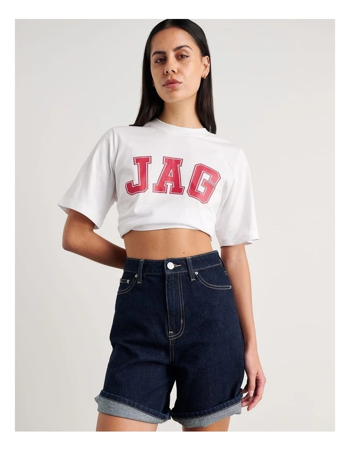 Aston Short Sleeve Tee in White image 1