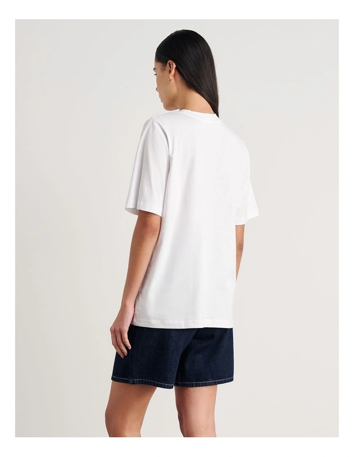 Aston Short Sleeve Tee in White image 2