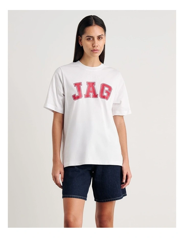 Aston Short Sleeve Tee in White image 3