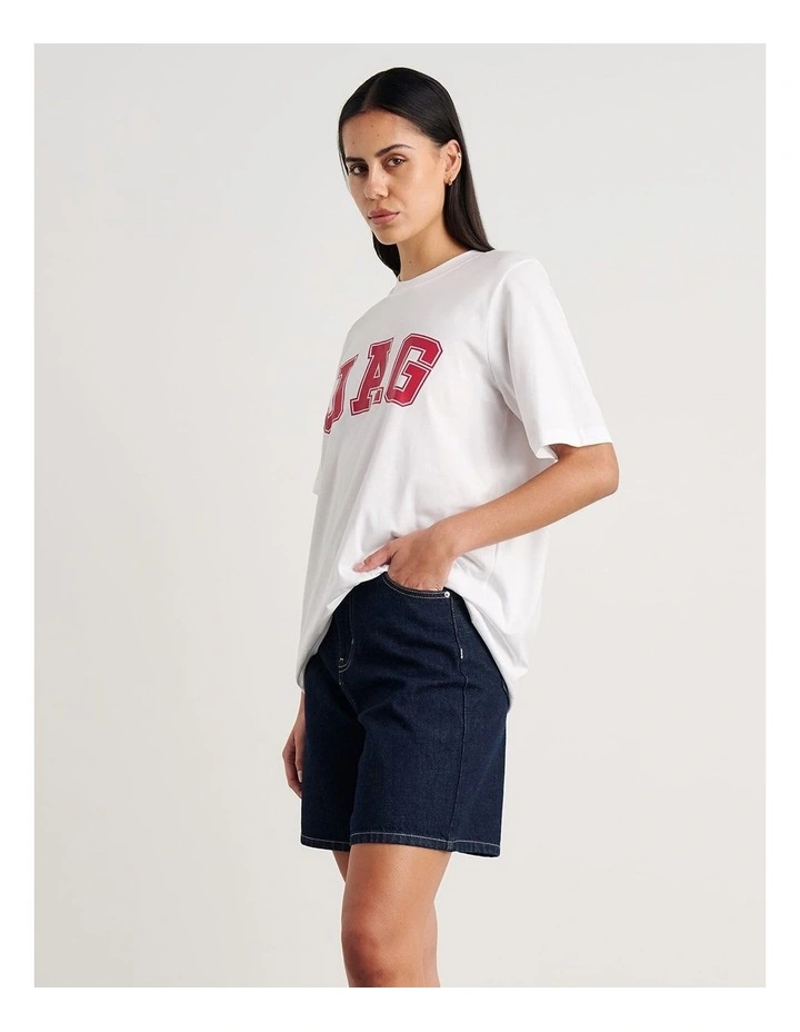 Aston Short Sleeve Tee in White image 4