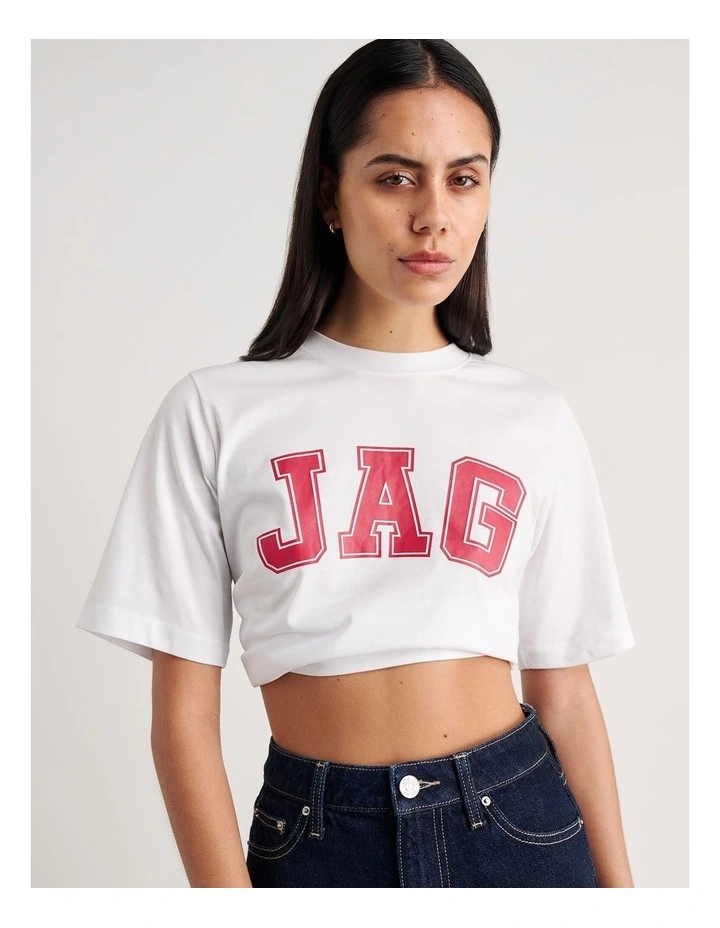 Aston Short Sleeve Tee in White image 6