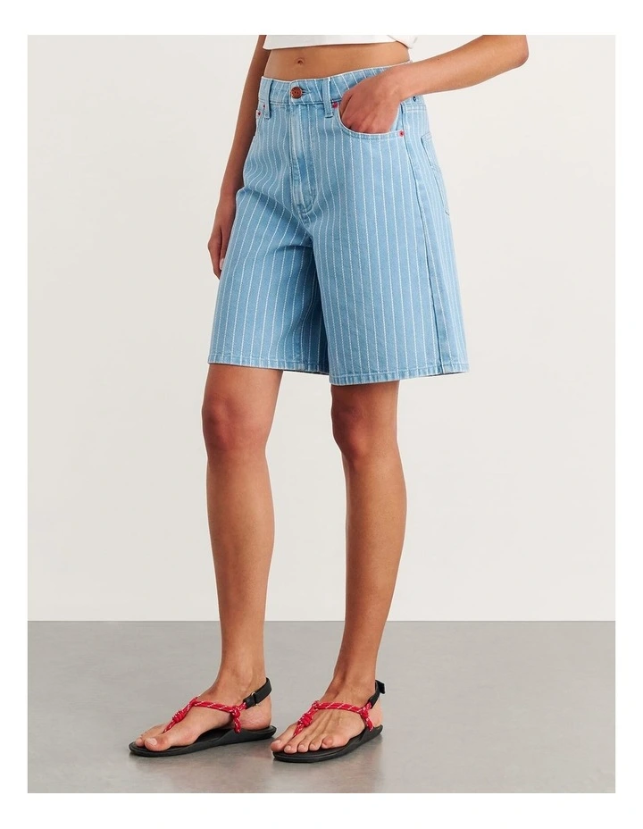 Nfw Stripe Denim Short image 3