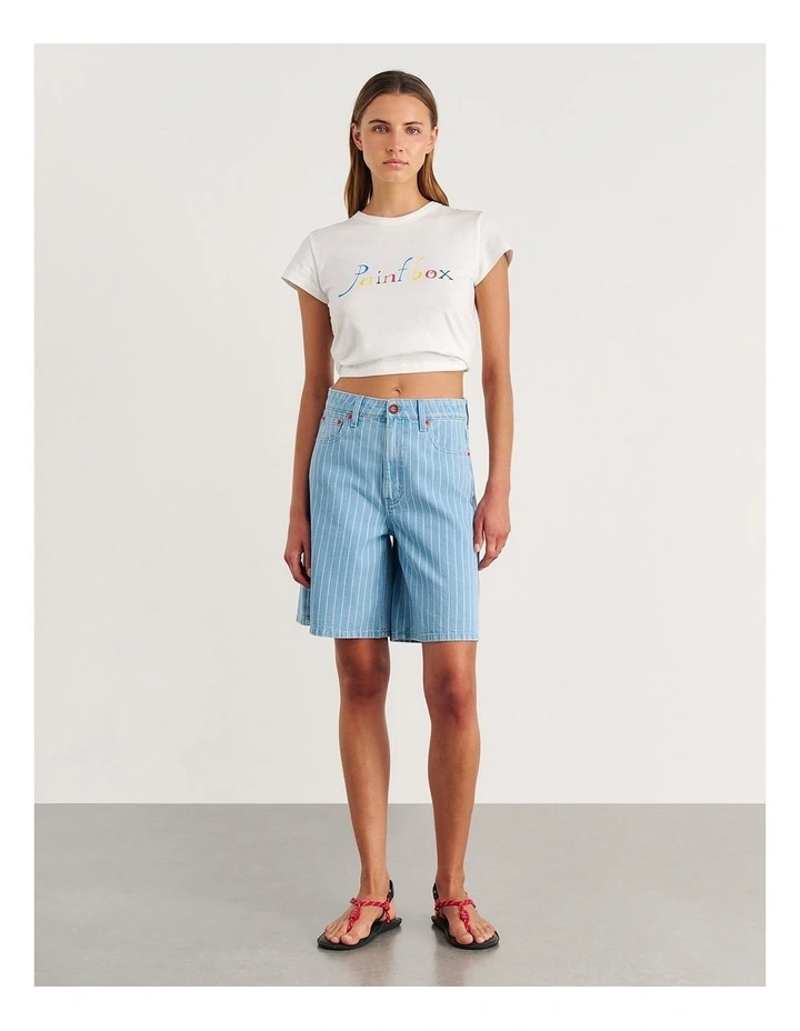 Nfw Stripe Denim Short image 6