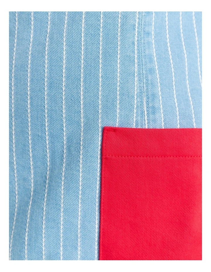 Nfw Stripe Denim Shift Dress image 7