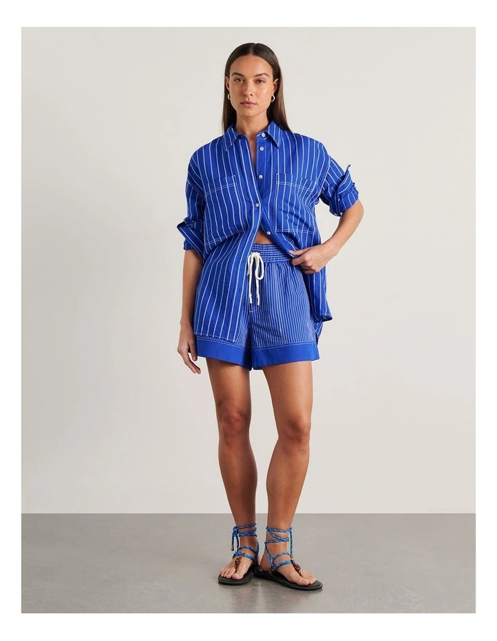 Gigi Stripe Pull On Short image 4