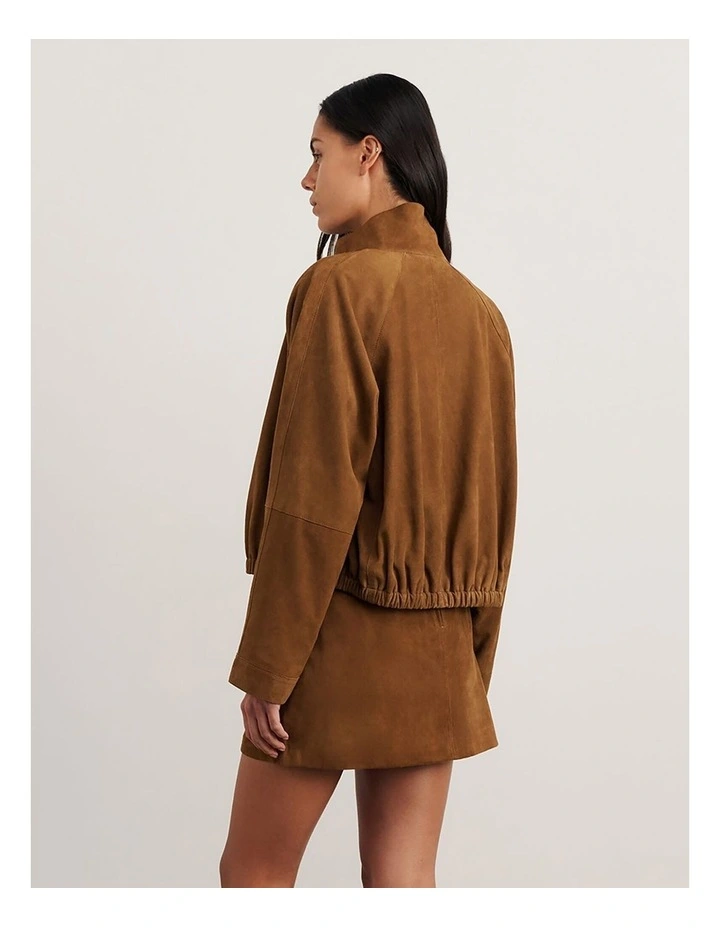 Ophelia Suede Bomber image 2