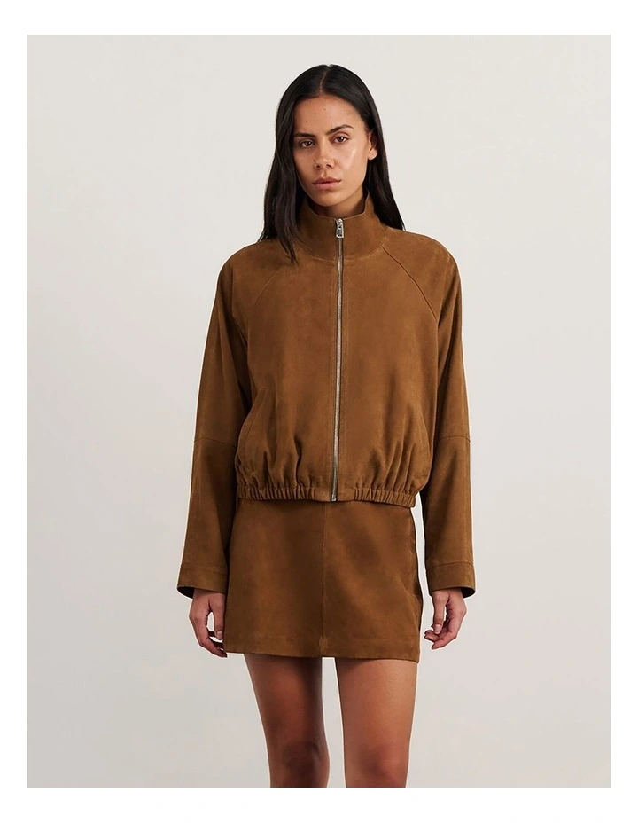 Ophelia Suede Bomber image 6
