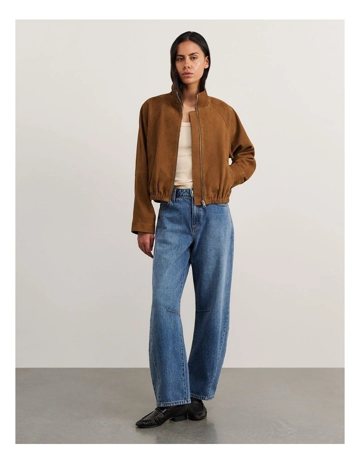 Ophelia Suede Bomber image 7