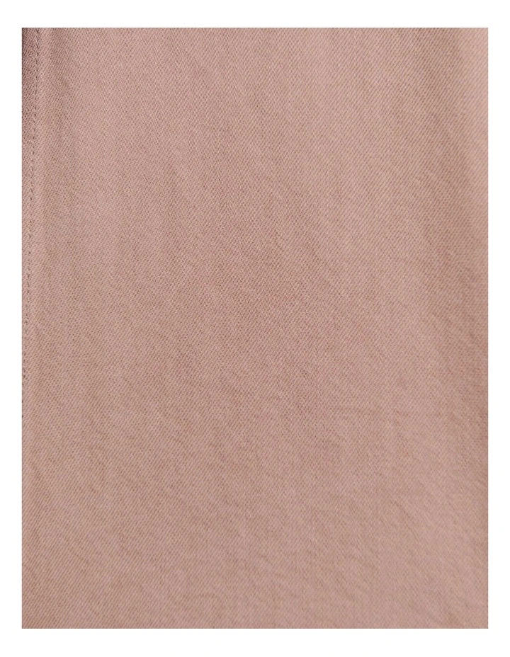 Loe Denim Shacket in Latte image 7