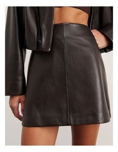 Leather Mini Skirt