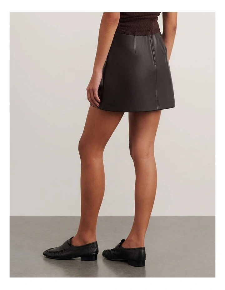 Leather Mini Skirt image 2