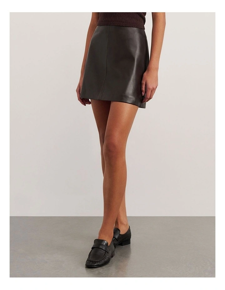 Leather Mini Skirt image 3