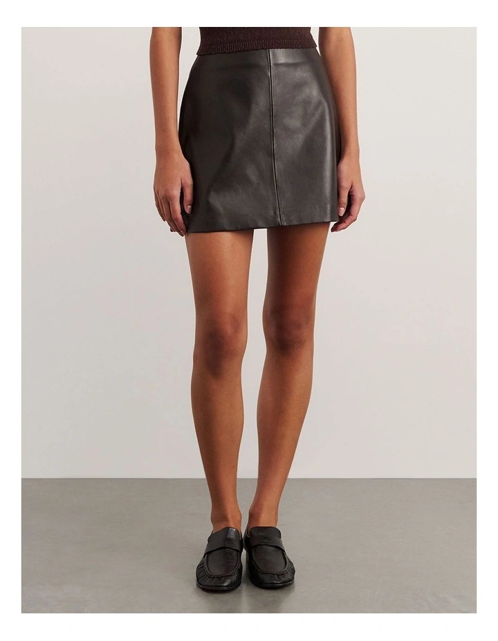 Leather Mini Skirt image 5