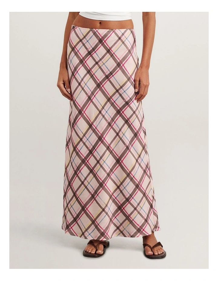 Painterly Bias Skirt in Multi image 1