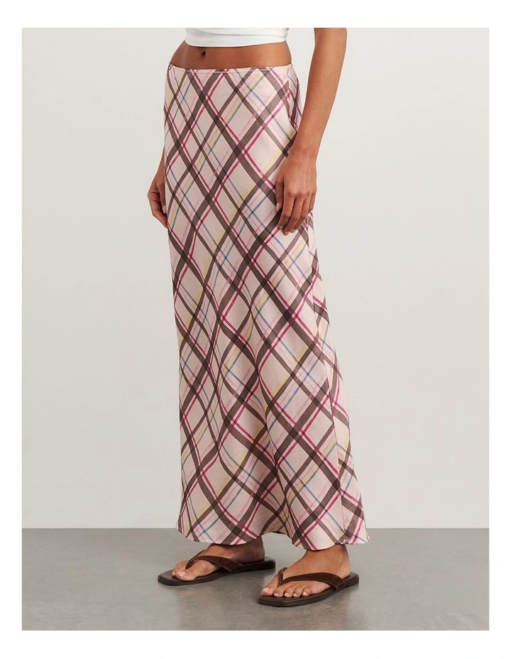 Painterly Bias Skirt in Multi image 3