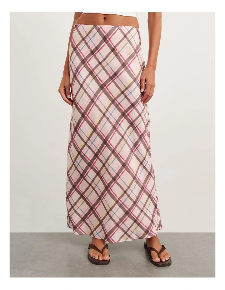 Painterly Bias Skirt in Multi image 5