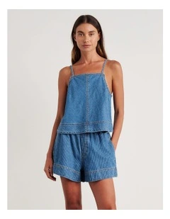 Loe Tie Cami in Blue