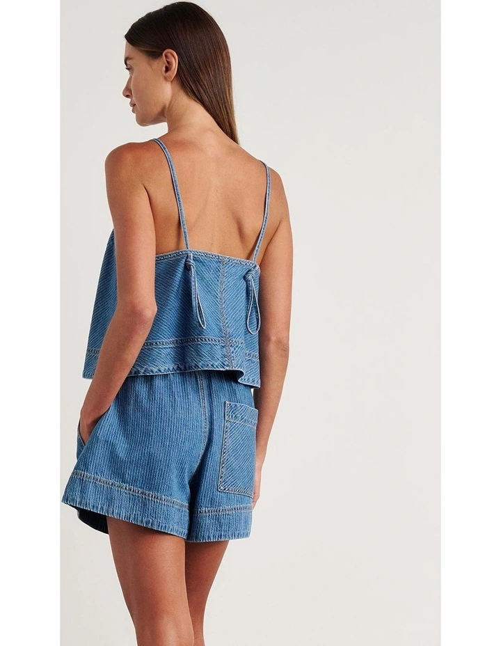 Loe Tie Cami in Blue image 2