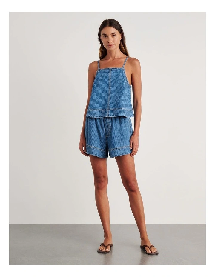 Loe Tie Cami in Blue image 4