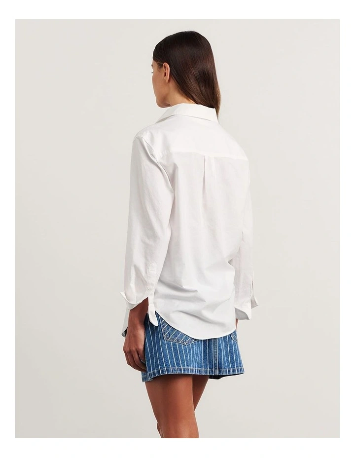 Oxford Shirt in White image 2